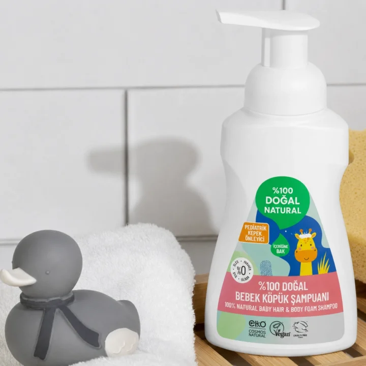 Mey İthalat® %100 Doğal Bebek Köpük Şampuanı 250 ml