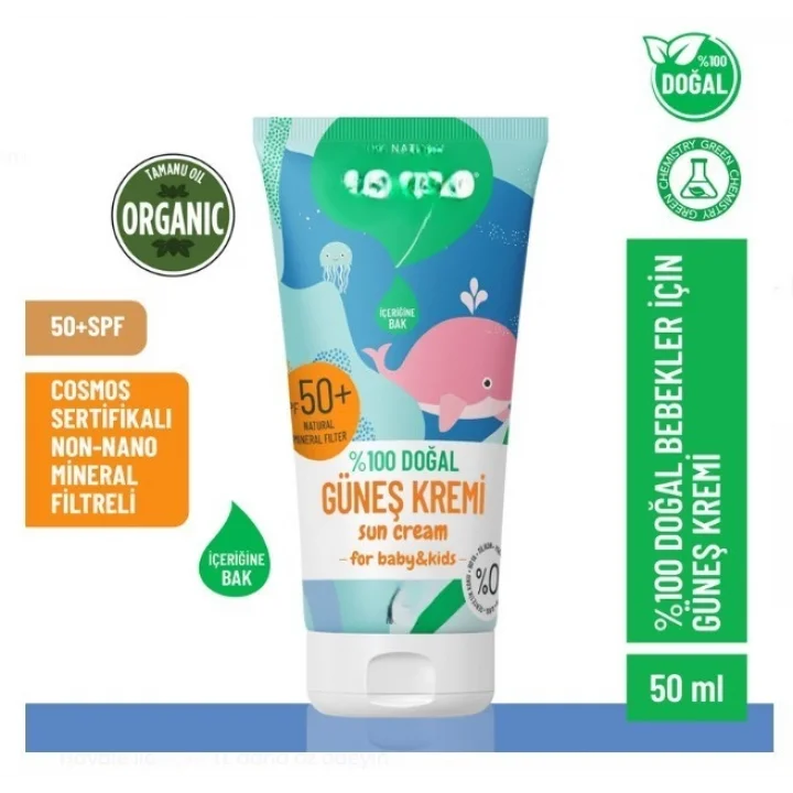 Mey İthalat® %100 Doğal Bebekler İçin Güneş Kremi 50 ml