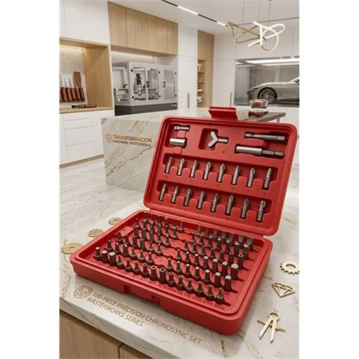 Mey İthalat® 100 Parça Profesyonel CR-V Bits Uç Tornavida Seti 723005