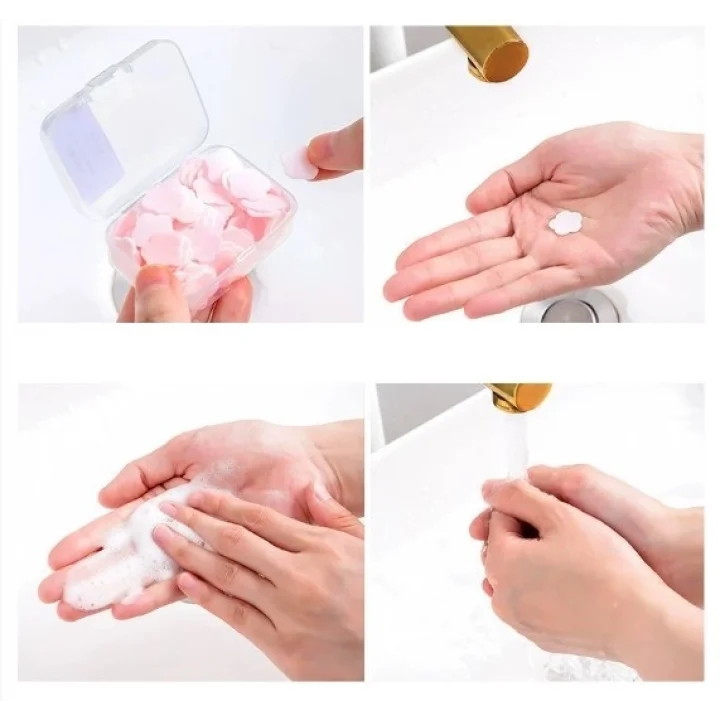 Mey İthalat® 100 Yaprak Eriyen Mini Parfümlü Kağıt Sabun