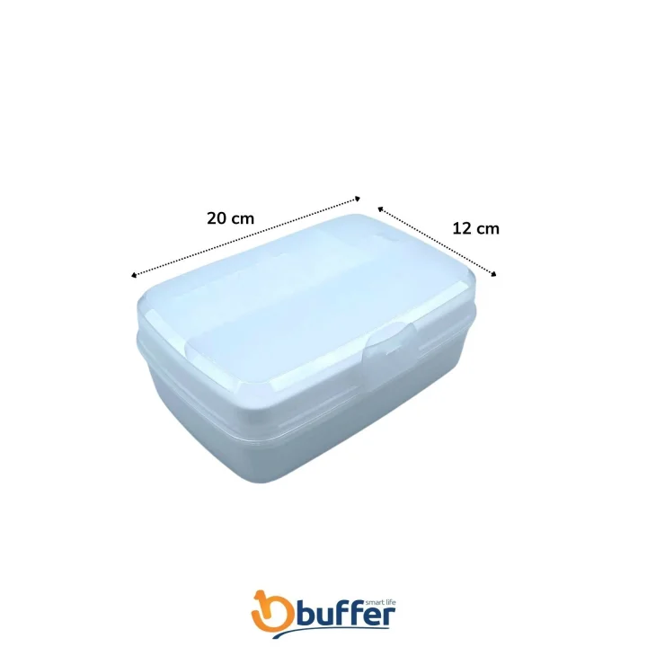 Mey İthalat®  12 Bölmeli Çok Amaçlı Takı Toka Kutusu Dikiş Kutusu Kapaklı Organizer Kutusu Bölmeli Kutu