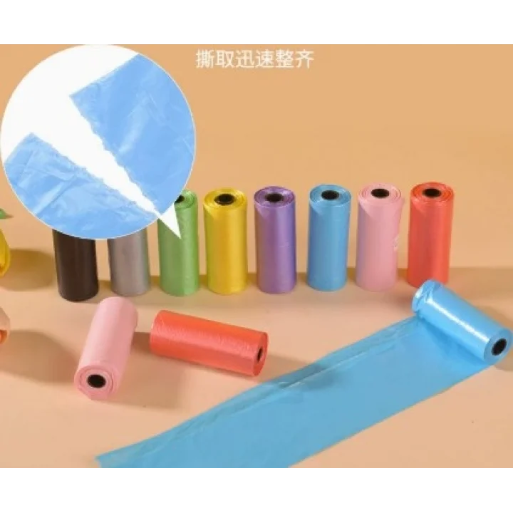 Mey İthalat® 12 li Köpek Dışkı Poşet Düz Renkli Set