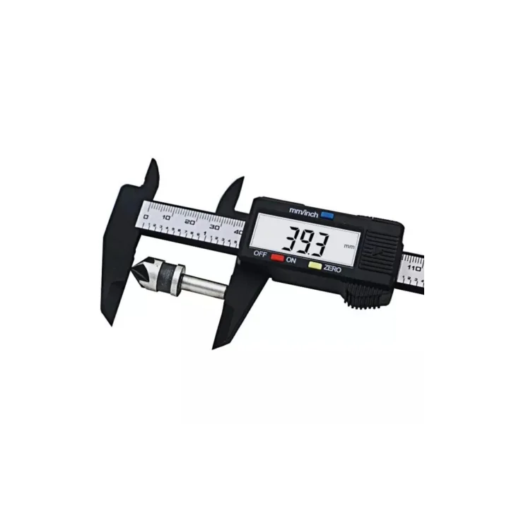 Mey İthalat®  150 Mm Dijital Kumpas Elektronik Fiber Karbon Kaplı Plastik - Kumpas