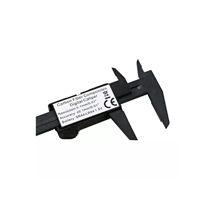 Mey İthalat®  150 Mm Dijital Kumpas Elektronik Fiber Karbon Kaplı Plastik - Kumpas