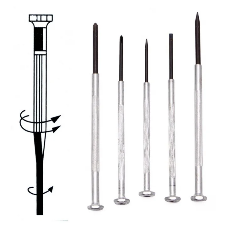 Mey İthalat®  16 Parça Hassas Tornavida Seti Saatçi ve Telefoncu Tornavidası