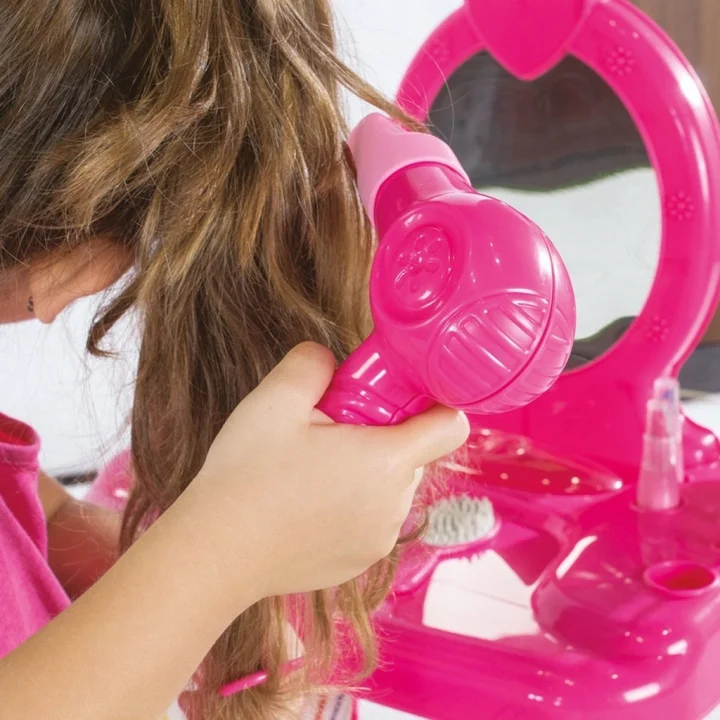 Mey İthalat® 1609 Ayaklı Makyaj Masası ve Sandalye Seti - Dolu