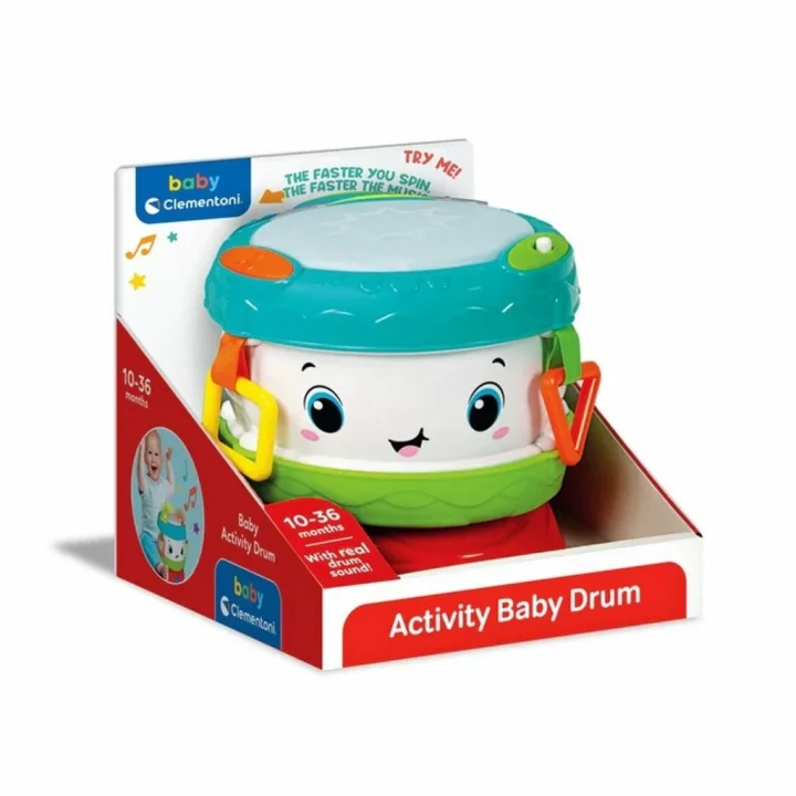Mey İthalat® 17409 Baby Clementoni - Aktiviteli Bebek Davulu