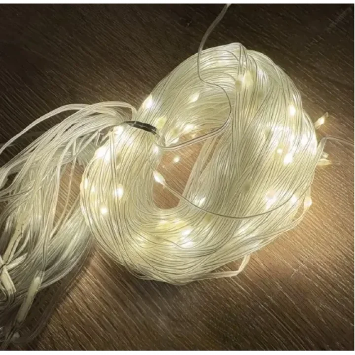 Mey İthalat® 2*2 Perde Led 192 Led Sarı Işık