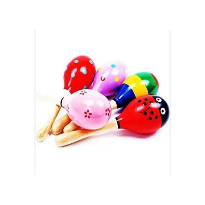 Mey İthalat® 2li Ahşap Marakas Seti