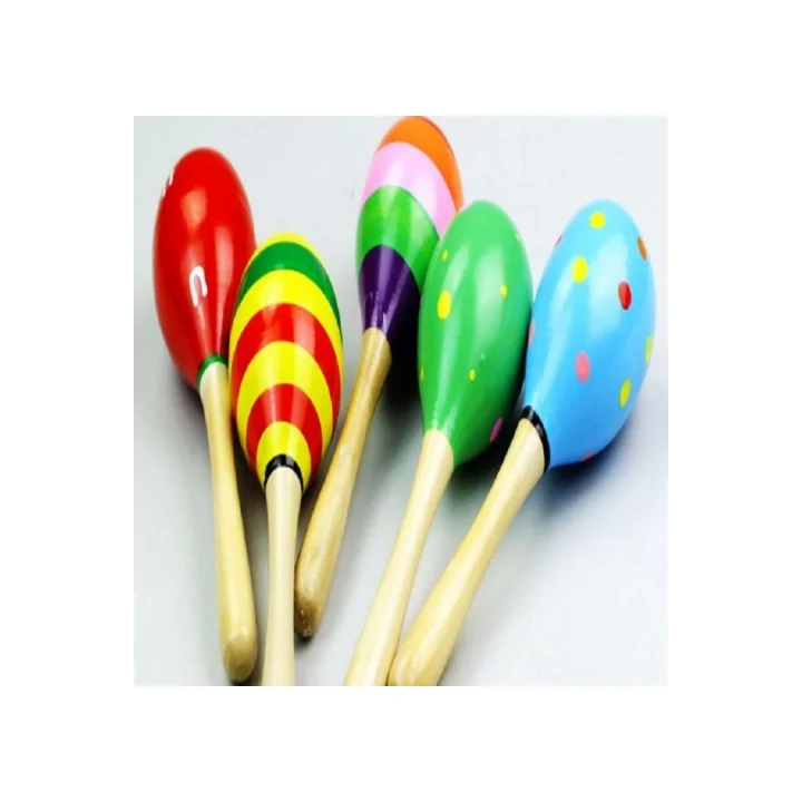 Mey İthalat® 2li Ahşap Marakas Seti