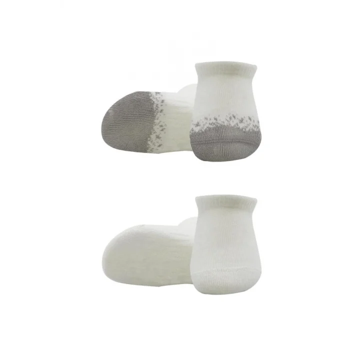 Mey İthalat®   2Li Penye Sneakers Çorap 20105 Ekru Gri