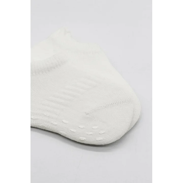 Mey İthalat®   2Li Sneakers Kaymaz Basic Penye Çorap 20103 Ekru Ekru