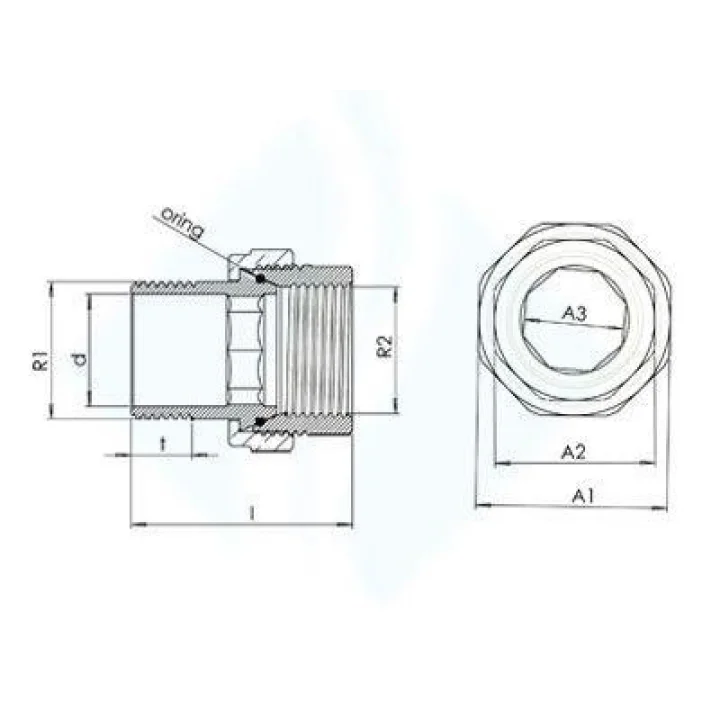 Mey İthalat® 2lik Düz Radyatör Rakoru