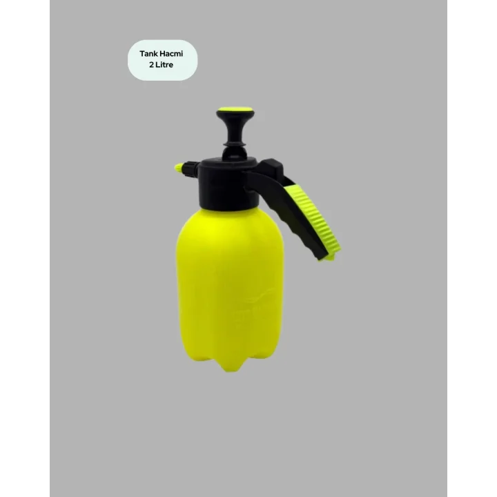 Mey İthalat® 2 Litre Püskürtücü Bakır Nozullu Ayarlı Sprey Temizlik ve Bahçe