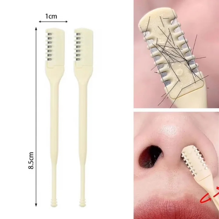Mey İthalat®  2Si Bir Arada 2 Parça Kutulu Burun Kıl Alma ve Kulak Temizleme Aparatı
