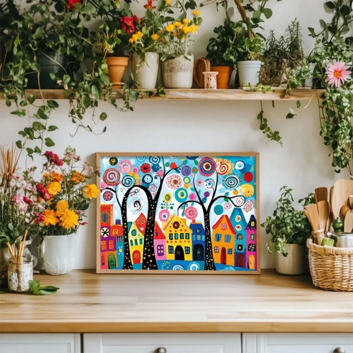 Mey İthalat® 20085 PUZZLE 500 CANDY TREE TOWN