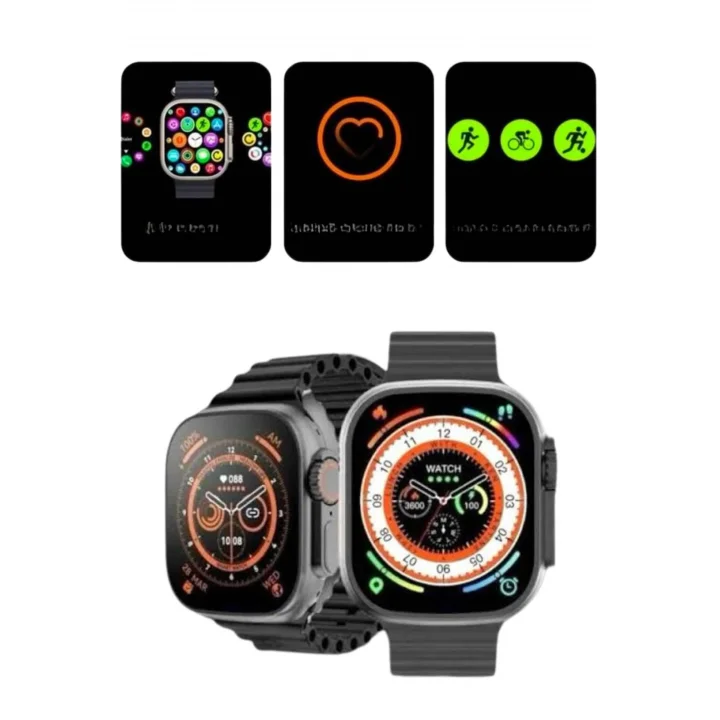 Mey İthalat® 2025 Model Akıllı Saat Kordon Hediyeli Çağrı Cevaplama Uzun Pil Süreli Android İOS Uyumlu