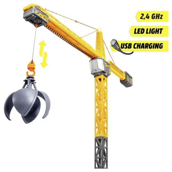 Mey İthalat® 203729023 RC Titan Crane 2 4 GHz left right up down 360°rotatable trolley