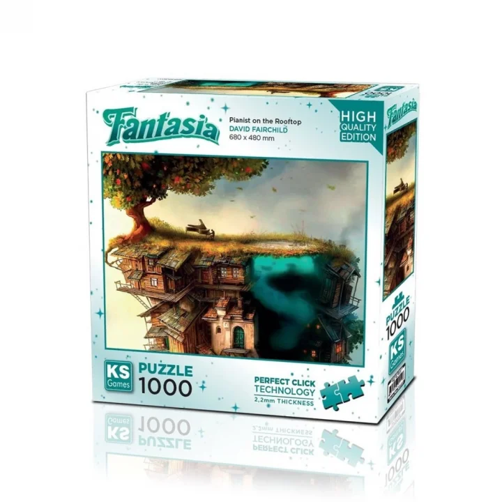 Mey İthalat® 20777 PUZZLE 1000 PLANİST ON THE ROOFTOP