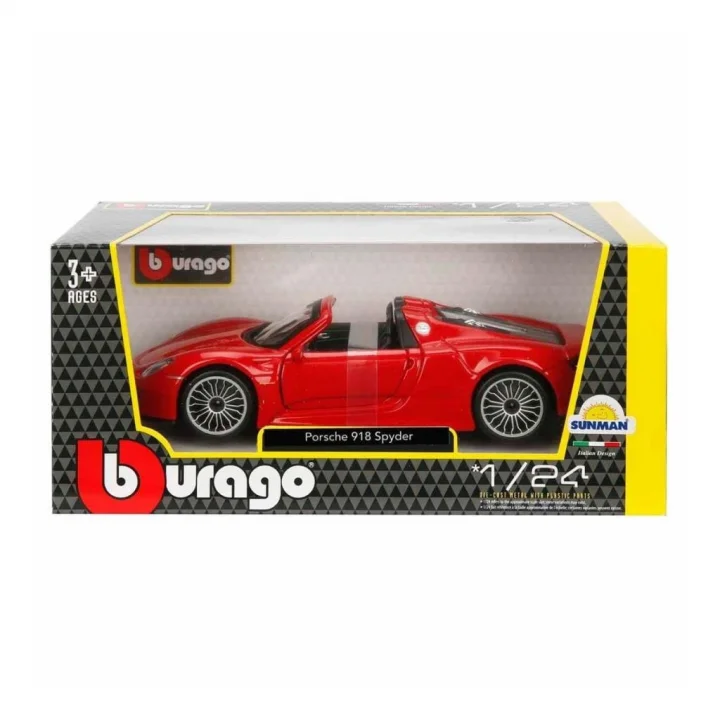 Mey İthalat® 21076  1:24 Porsche 918 Spyder Model Araba -