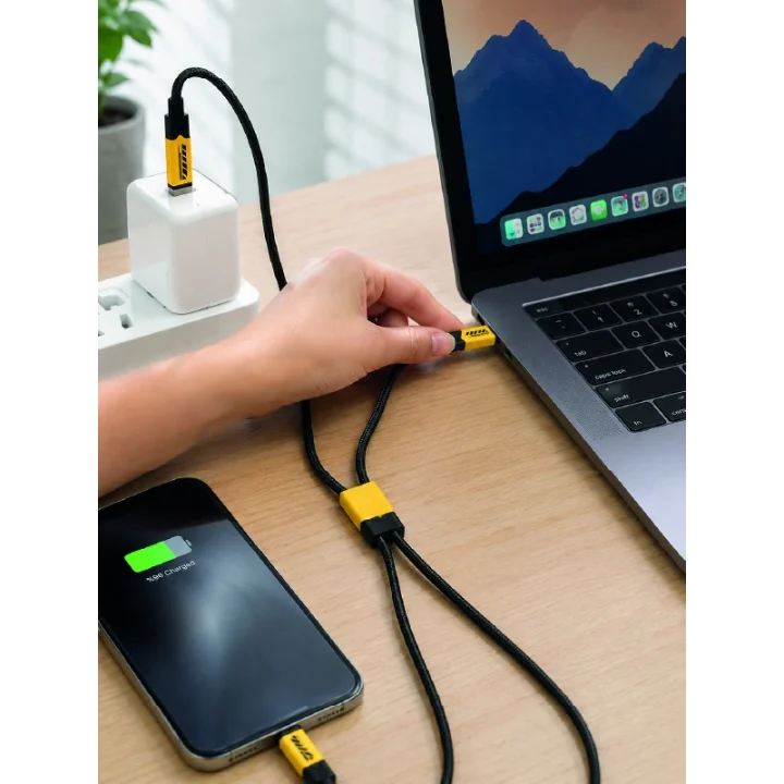 Mey İthalat® 240W 3Ü 1 ARADA HIZLI ŞARJ KABLOSU