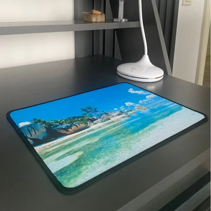 Mey İthalat®  25x32 cm Küçük Boy Mouse Pad Manzara Ada