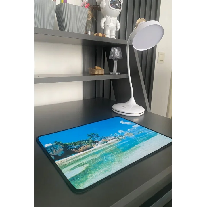 Mey İthalat®  25x32 cm Küçük Boy Mouse Pad Manzara Ada