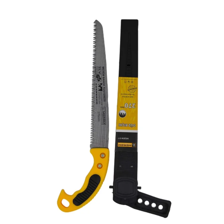 Mey İthalat®  270 mm Düz Bıçaklı Testere Bıçkı Kılıflı Budama Bahçe Testeresi