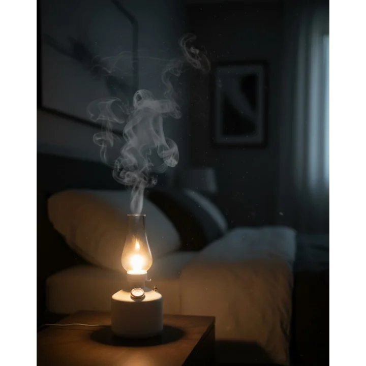 Mey İthalat® 280 ml Retro Tasarım LED Işıklı USB Nemlendirici Aroma Difüzör