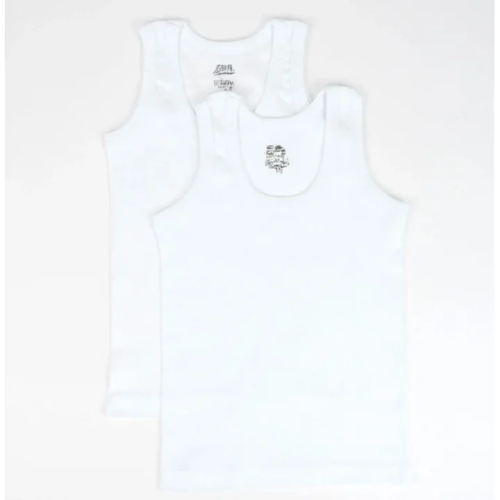 Mey İthalat® 2li Erkek Atlet K12821 Beyaz