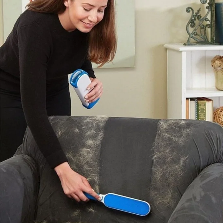 Mey İthalat®  2Li Set Kıl Tüy Toplayıcı Kendinden Temizlemeli Tarak