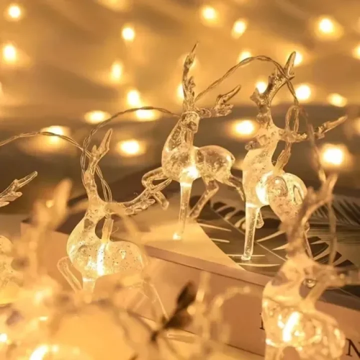 Mey İthalat® 2m 10lu Geyikli İp LED Işık