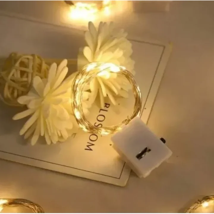 Mey İthalat® 2m Pilli Peri Led Beyaz Işık