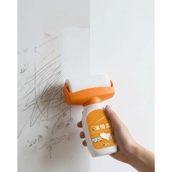 Mey İthalat® 2si 1 Arada Duvar Tamir Boya Rulosu Küçük Delik Çatlak Kapatıcı