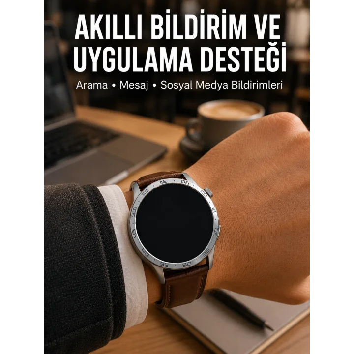 Mey İthalat® 3 Kordonlu Bluetooth Görüşme Özellikli Akıllı Saat Seti