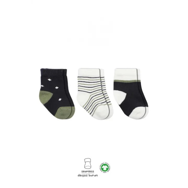 Mey İthalat®   3Lü Penye Erkek Soket Çorap 10111 Antrasit