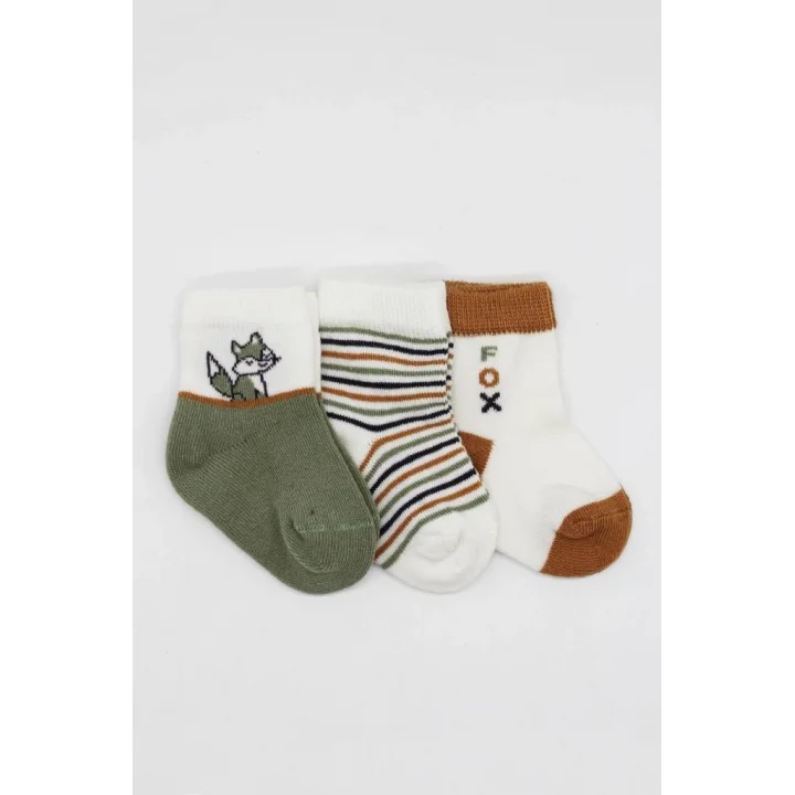 Mey İthalat®   3Lü Penye Soket Çorap 10109 Nil