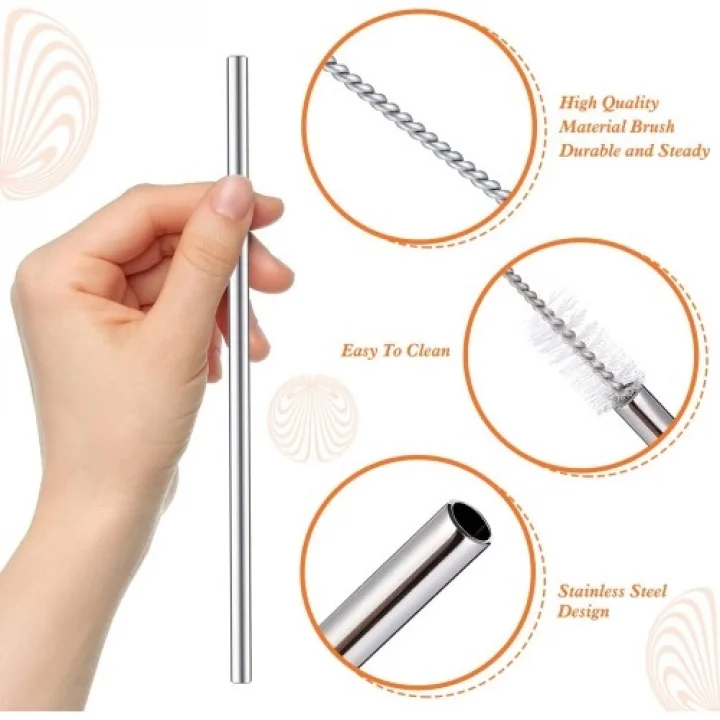 Mey İthalat® 3 Parça Paslanmaz Çelik Pipet Seti