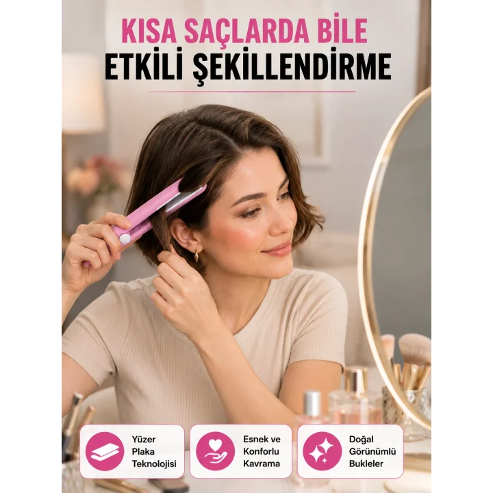 Mey İthalat® 30 Saniyede Isınan PTC Teknolojili Saç Şekillendirici – Sabit Isı Kontrollü, Hızlı Performans Yeni Nesil