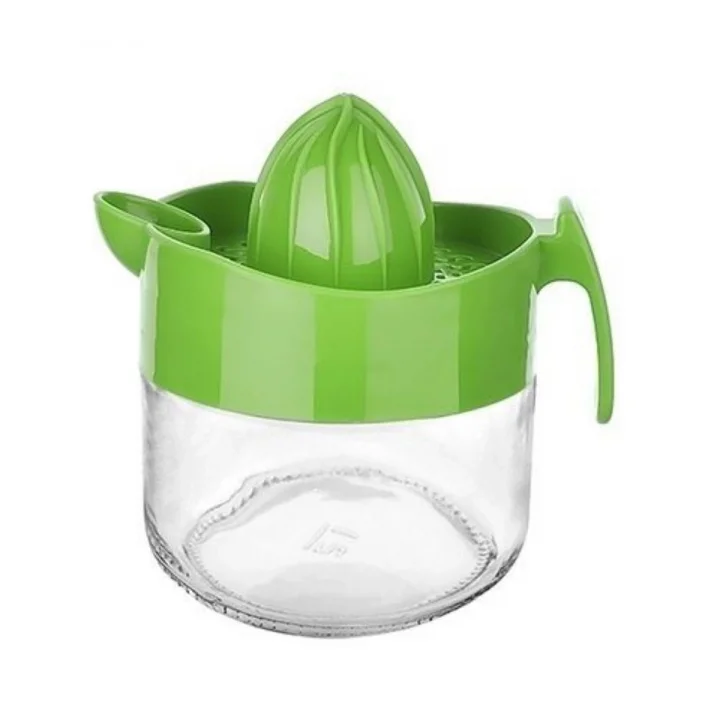 Mey İthalat®  300ml Cam Hazneli Pratik Limon Narenciye Sıkacağı KC-405