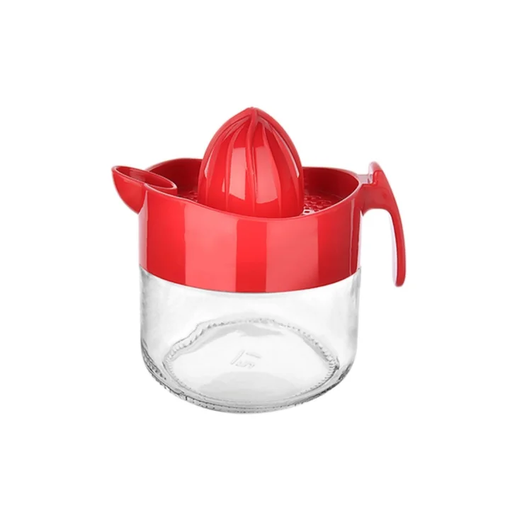 Mey İthalat®  300ml Cam Hazneli Pratik Limon Narenciye Sıkacağı KC-405