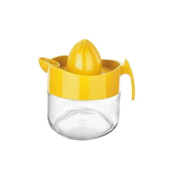 Mey İthalat®  300ml Cam Hazneli Pratik Limon Narenciye Sıkacağı KC-405