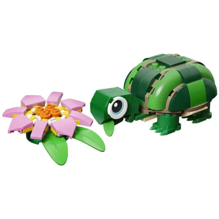 Mey İthalat® 31377  Kaplumbağa ile Nilüfer Çiçeği 124 parça +7 yaş