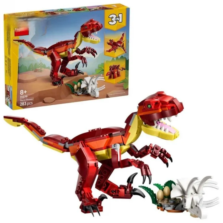 Mey İthalat® 31379 3in1 Vahşi Dinozor 283 parça +8 yaş