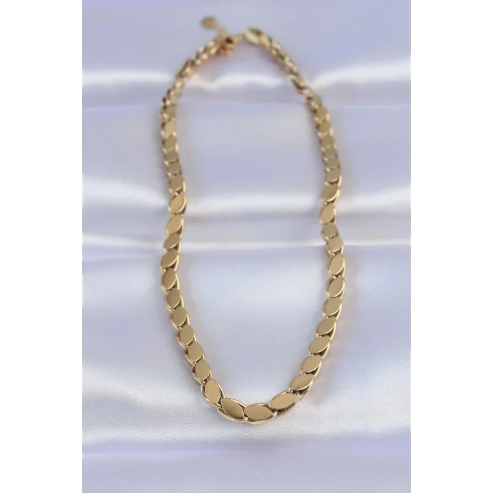 Mey İthalat® 316L Çelik Gold Renk Arpa Model Kolye
