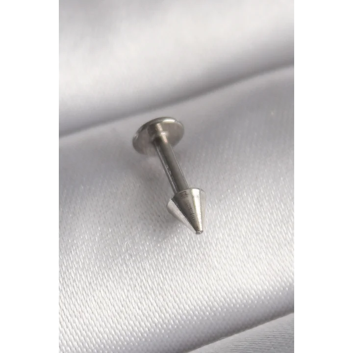 Mey İthalat® 316L Çelik Gümüş Renk Çivi Model Piercing
