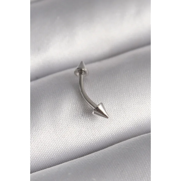 Mey İthalat® 316L Çelik Gümüş Renk Çivi Model Piercing