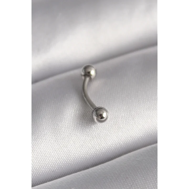 Mey İthalat® 316L Çelik Gümüş Renk Topçuk Model Piercing