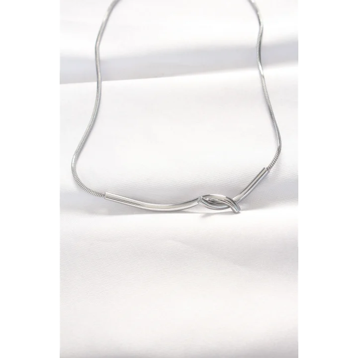 Mey İthalat® 316L Çelik Silver Renk Kolye