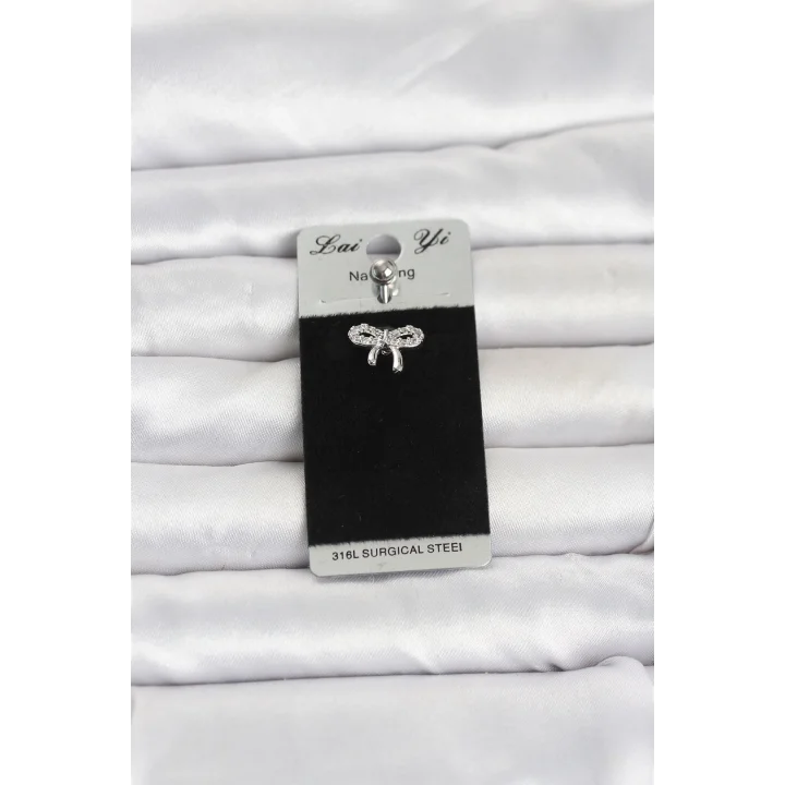 Mey İthalat® 316L Cerrahi Çelik Fiyonk Model Göbek Piercing